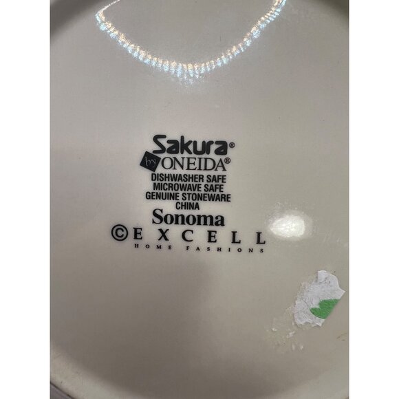 4 Oneida Sakura Salad Plates W/ Fruit No Chips - Picture 5 of 5